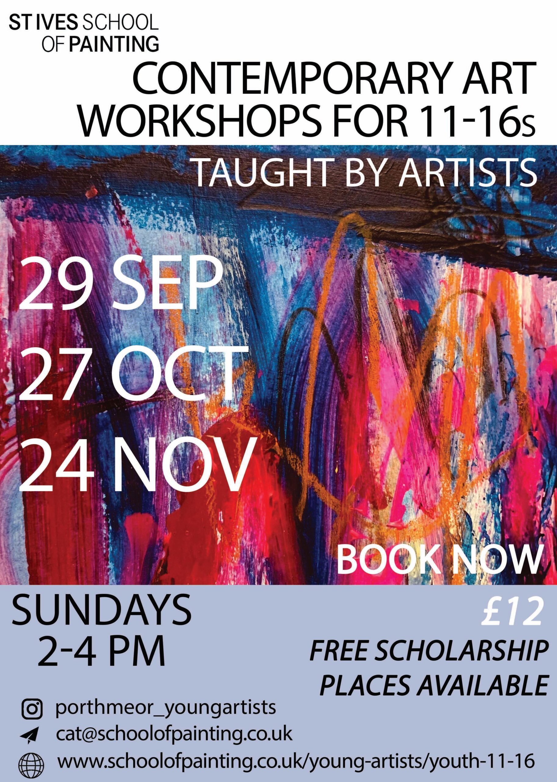 Autumn Art Workshops For Teens