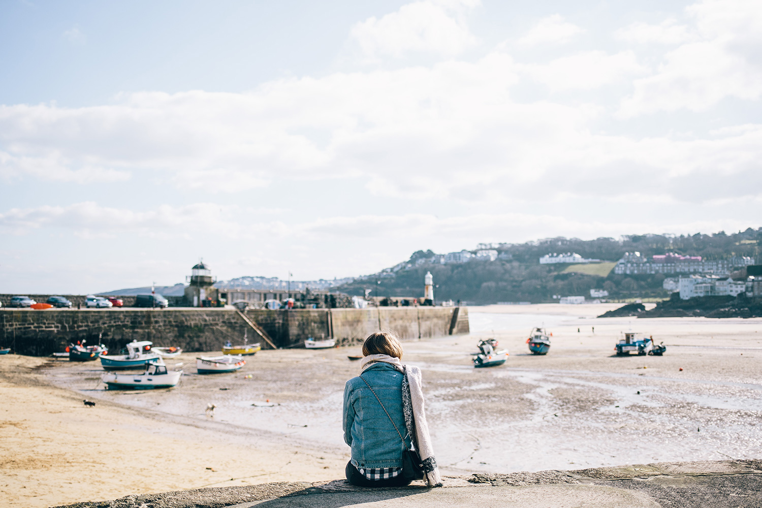 Harbour Beach St Ives low tide