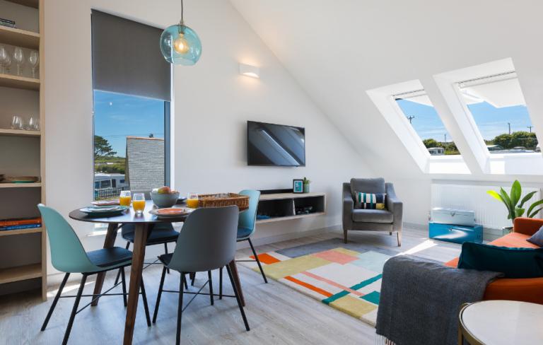 Polmanter Self Catering Apartments Kerenza Open Plan Living (1)